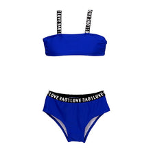 Load image into Gallery viewer, Andzhelika Children's Swimsuit Girls Sports Bikini Bandage Swimsuit Child Bikini Solid Patchwork Girls Swimwear Kid Bathing Suit